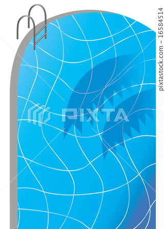 Poolside greeting card 16584514