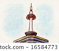 Kyoto Tower Illustration 16584773