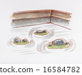 Kyoto Ryoanji garden hand-painted illustration 16584782