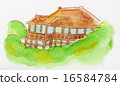 Kyoto Kiyomizudera hand-drawn illustration 16584784