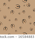 Vector seamless coffee beans background 16584883