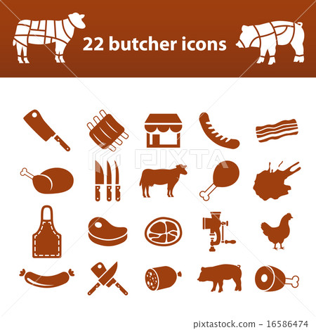 butcher icons butcher icons 16586474