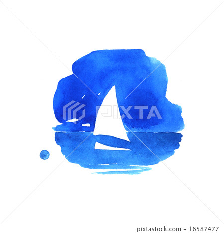 Sailboat in the sea 16587477