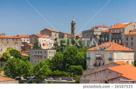 Ancient town landscape. Sartene, Corsica Ancient town landscape. Sartene, Corsica 16587533