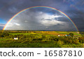 A rainbow on a hill 16587810