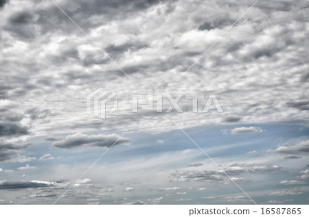 The blue sky with clouds 16587865