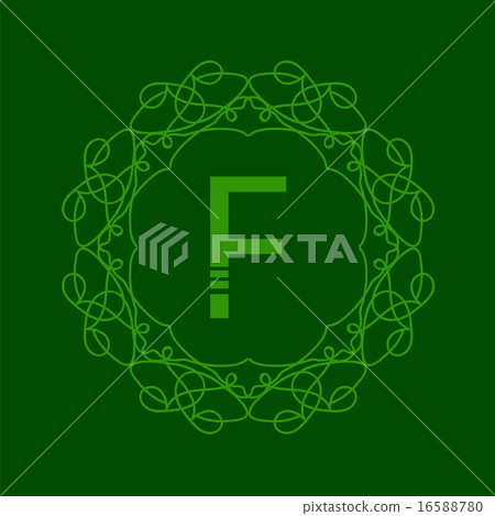 Simple Monogram F - Stock Illustration [16588780] - PIXTA