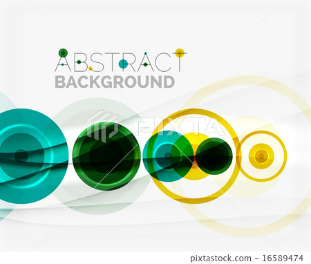 Circle geometric shape composition 16589474