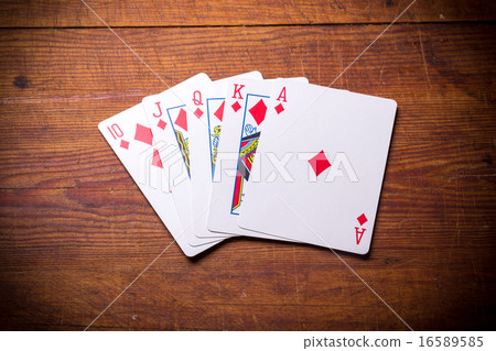 Royal Flush diamonds 16589585