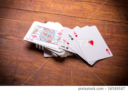 Four aces playing cards  16589587