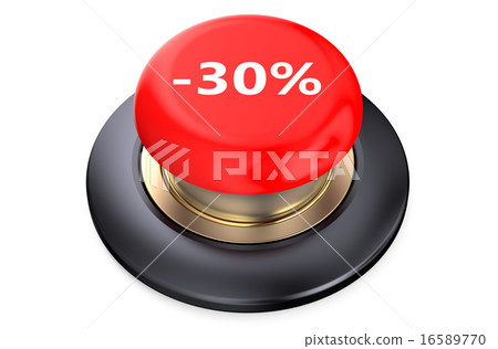 30 percent discount Red button 16589770