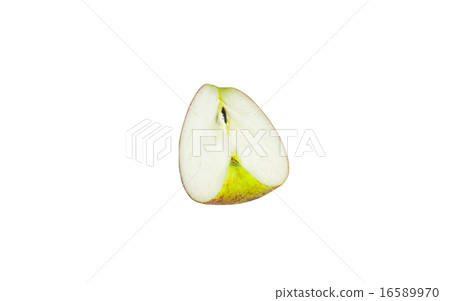 Red Fuji Apple slice on white background Red Fuji Apple slice on white background 16589970