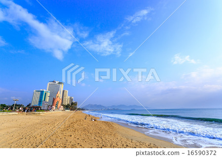 Nha Trang City Beach at morning, Vietnam Nha Trang City Beach at morning, Vietnam 16590372