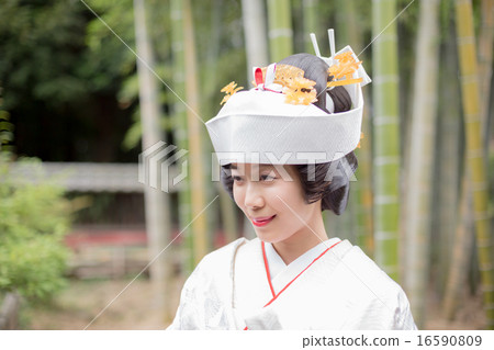 ornate hairpin, bunkin takashimada, bridal high topknot 16590809