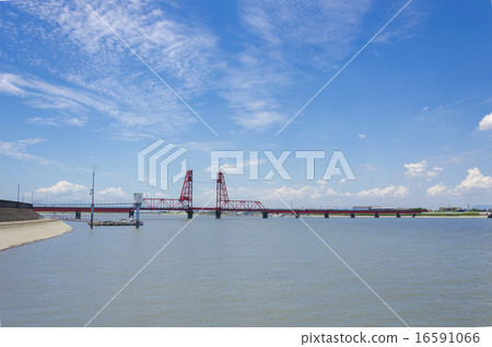 Chikugo River rising bridge 16591066