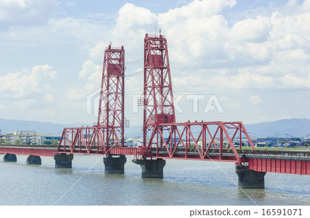 Chikugo River rising bridge 16591071