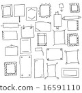 Collection of handdrawn frames in vector.  16591110