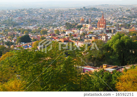 View from the top of the San Miguel de Allende Mexico hill 16592251