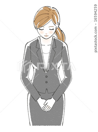 Female illustration in suits (bow) Female illustration in suits (bow) 16594259