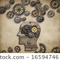 Brain mental activity, psychology, invention and idea concept 16594746