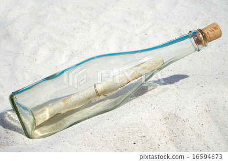 Message in a bottle on the beach Message in a bottle on the beach 16594873