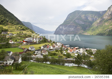 Town Undredal at the Aurlandsfjorden (Norway) Town Undredal at the Aurlandsfjorden (Norway) 16595398