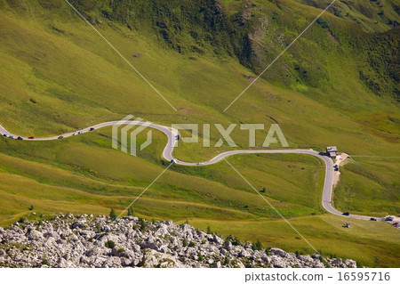 Mountains pass 16595716