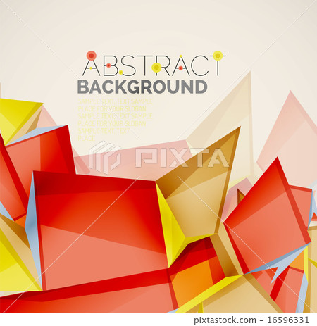 Geometric shapes with sample text. Abstract template Geometric shapes with sample text. Abstract template 16596331