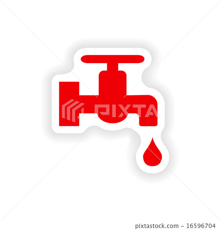 icon sticker realistic design on paper tap 16596704