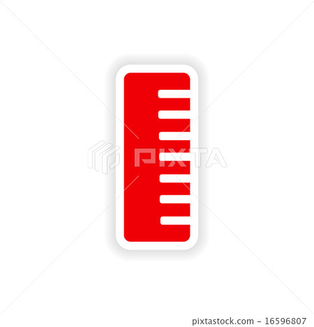 icon sticker realistic design on paper comb icon sticker realistic design on paper comb 16596807
