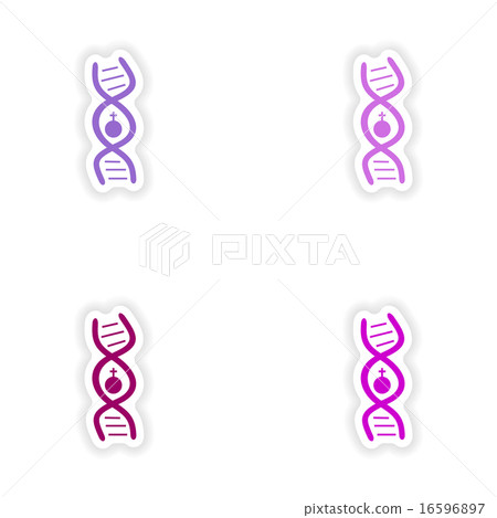 assembly realistic sticker design on paper female assembly realistic sticker design on paper female 16596897