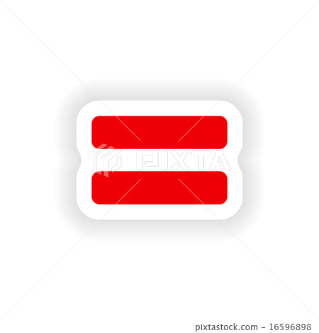 icon sticker realistic design on paper equality 16596898