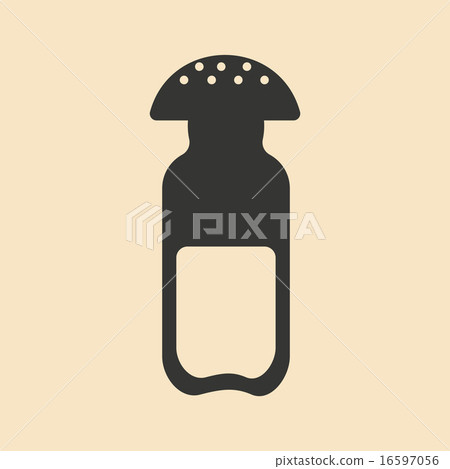 Flat in black and white mobile application salt cellar Flat in black and white mobile application salt cellar 16597056