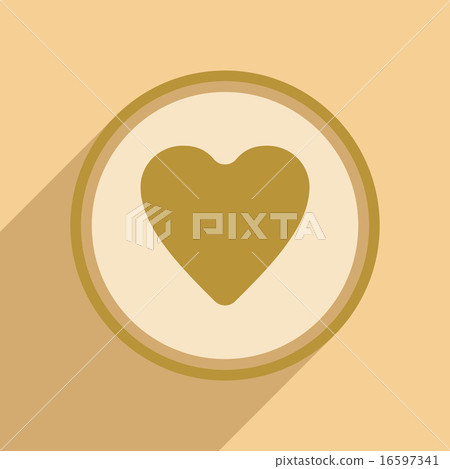 Flat with shadow icon and mobile application Cardiology Flat with shadow icon and mobile application Cardiology 16597341
