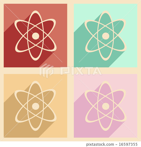 Flat with shadow concept and mobile application chemistry formula Flat with shadow concept and mobile application chemistry formula 16597355