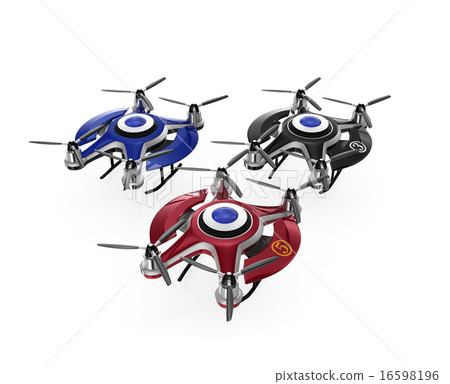 A row of three racing drone A row of three racing drone 16598196