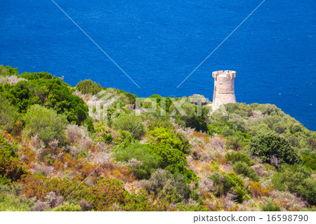 Genoese Campanella tower, Corsica, France Genoese Campanella tower, Corsica, France 16598790