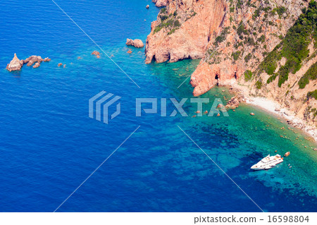 Corsica island, Gulf of Porto. Coastal landscape Corsica island, Gulf of Porto. Coastal landscape 16598804