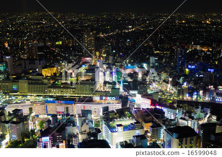 池袋的夜景 16599048