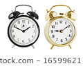 Alarm clocks set isolated  16599621