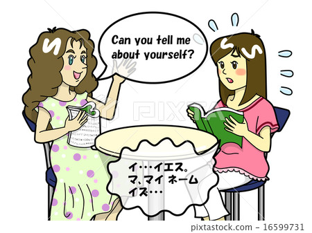 Conversation with a foreigner is difficult! Conversation with a foreigner is difficult! 16599731