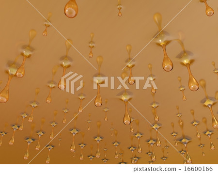 3d honey droplets - 스톡일러스트 [16600166] - PIXTA