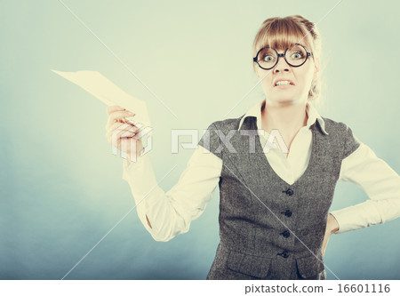 Fly fear. Woman holding airplane in hand. Fly fear. Woman holding airplane in hand. 16601116