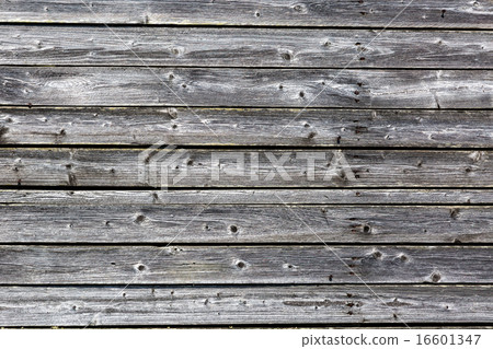 Old Gray Wood Planks with Texture 16601347