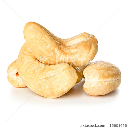 Cashews nuts isolated on a white background Cashews nuts isolated on a white background 16601656