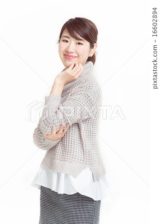 一個美麗的女人,喜歡秋冬時裝 一個美麗的女人,喜歡秋冬時裝 16602894