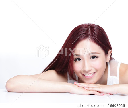 Charming woman Smile face 16602936