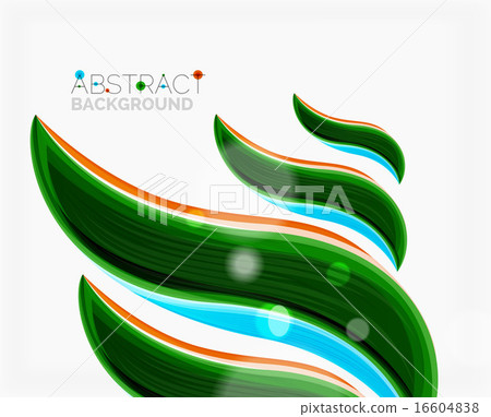 Abstract realistic solid wave background 16604838