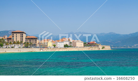 Ajaccio coastal cityscape panorama, Corsica Ajaccio coastal cityscape panorama, Corsica 16608250