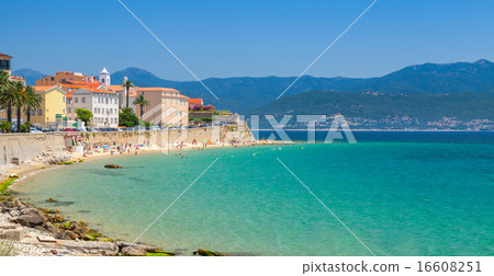 Ajaccio, Corsica island, France. Coastal cityscape Ajaccio, Corsica island, France. Coastal cityscape 16608251